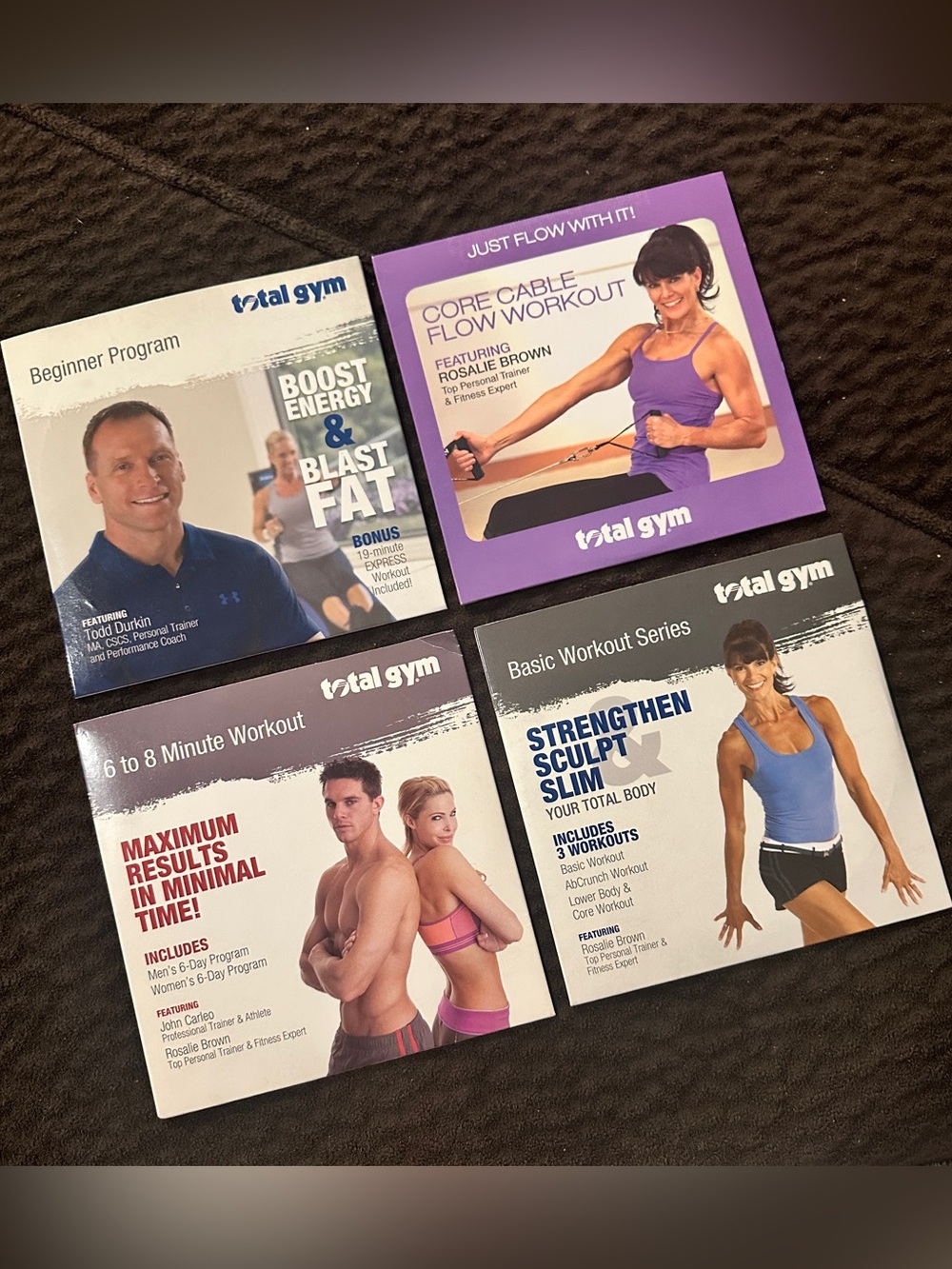 Total Gym Workout DVD Bundle - Purple & White Covers